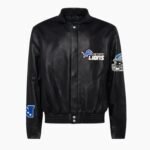 Detroit Lions Full Leather Jacket Black