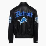 Detroit Lions Full Leather Old English Jacket