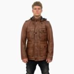 Duffle Jacket Coat Safari Detachable Hood Military