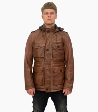 Duffle Jacket Coat Safari Detachable Hood Military