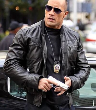 Dwayne Johnson The Other Guys Leather Jacket