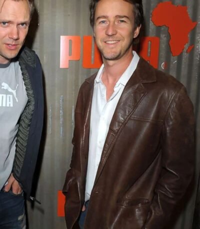 Edward Norton Leather Jacket