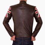 Elegant Brown Biker Vintage British Leather Jacket