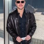 Elegant Matt Damon Leather Jacket