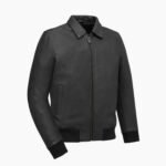 Elegant Moto Bomber Men's Leather Jacket