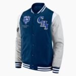 Elements Elite Chicago Bears Navy Satin Jacket
