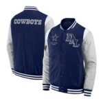 Elements Elite Dallas Cowboys Navy Satin Jacket