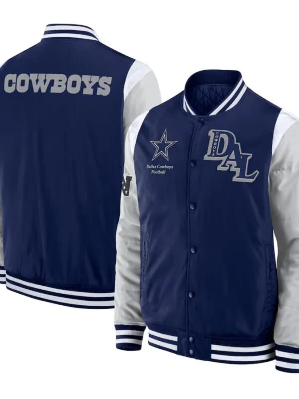 Elements Elite Dallas Cowboys Navy Satin Jacket