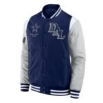 Elements Elite Dallas Cowboys Navy Satin Jacket