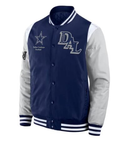 Elements Elite Dallas Cowboys Navy Satin Jacket