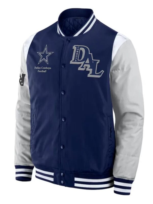Elements Elite Dallas Cowboys Navy Satin Jacket
