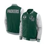 Elements Elite Green Bay Packers Green Satin Jacket