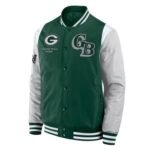 Elements Elite Green Bay Packers Green Satin Jacket