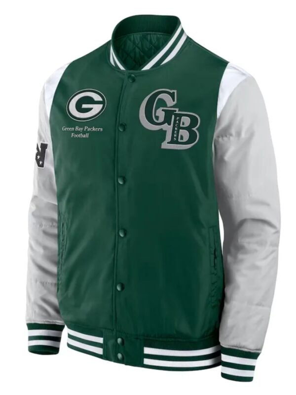 Elements Elite Green Bay Packers Green Satin Jacket