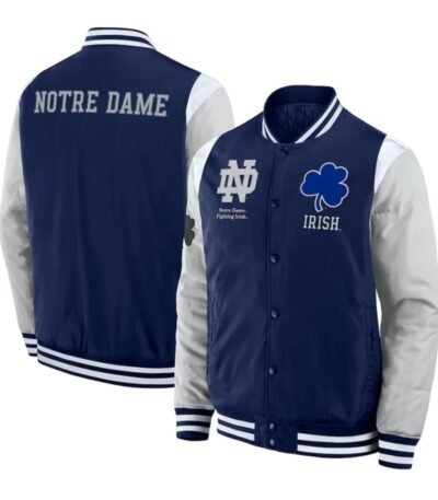 Elements Elite Notre Dame Fighting Irish Navy Stain Jacket