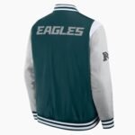 Elements Elite Philadelphia Eagles Green Satin Jacket