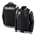 Elements Elite Pittsburgh Steelers Black Satin Jacket