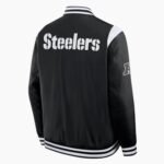 Elements Elite Pittsburgh Steelers Black Satin Jacket