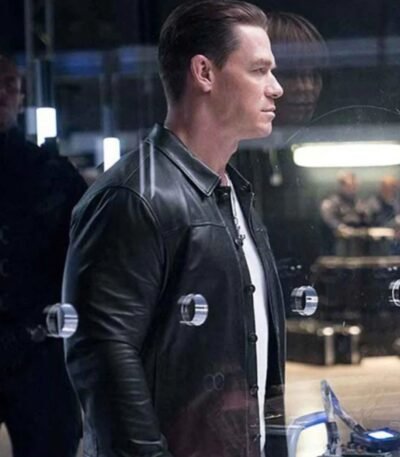 F9 The Fast Saga Jakob Toretto John Cena Black Leather Jacket