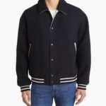 Fall Wool Blend Varsity Jacket
