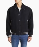 Fall Wool Blend Varsity Jacket