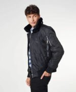 Faux Fur Imitation Classic Black Men's Winter Premium Jacket