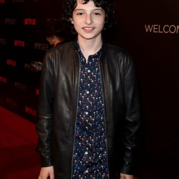 Finn Wolfhard the Stranger Things Season 2 Leather Jacket