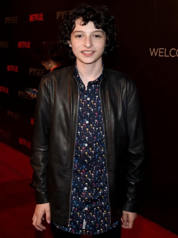 Finn Wolfhard the Stranger Things Season 2 Leather Jacket