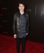 Finn Wolfhard the Stranger Things Season 2 Leather Jacket