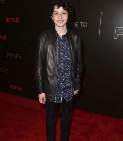 Finn Wolfhard the Stranger Things Season 2 Leather Jacket