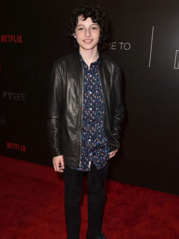 Finn Wolfhard the Stranger Things Season 2 Leather Jacket