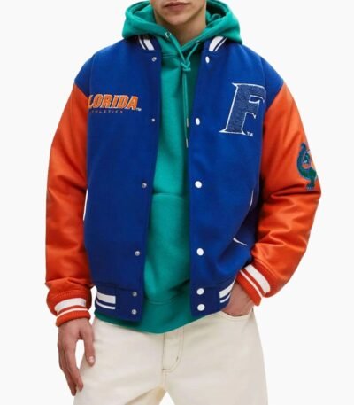 Florida Gators Letterman Royal Blue and Orange Jacket