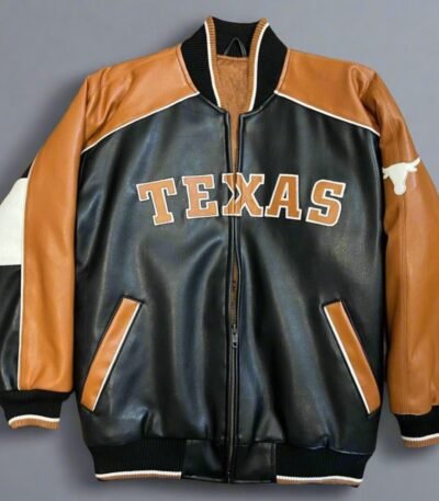 G-III Sports Texas Longhorns Leather Varsity Jacket