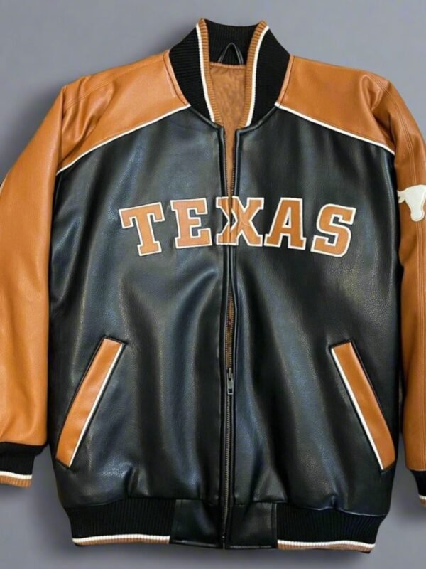 G-III Sports Texas Longhorns Leather Varsity Jacket