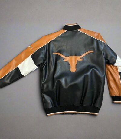 G-III Sports Texas Longhorns Leather Varsity Jacket