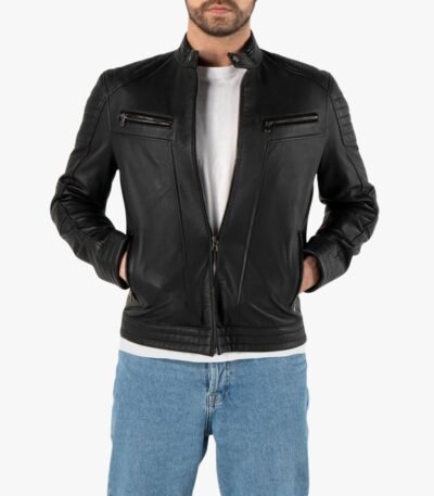 Genuine Leather Black Men's Jacket
