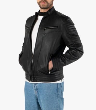 Genuine Leather Black Men's Jacket