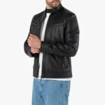 Genuine Leather Black Men's Jacket