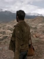 Ghosted 2023 Chris Evans Suede Leather Jacket