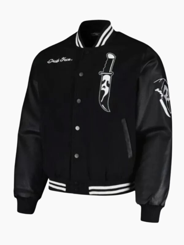 Ghostface Scream Horror Scary Slasher Varsity Jacket