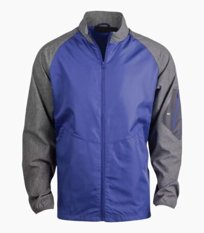 Gray New York Giants Full Zip Windbreaker Jacket