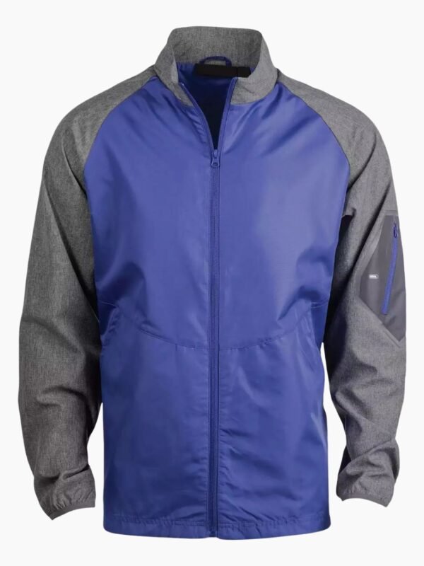 Gray New York Giants Full Zip Windbreaker Jacket