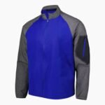 Gray New York Giants Full Zip Windbreaker Jacket