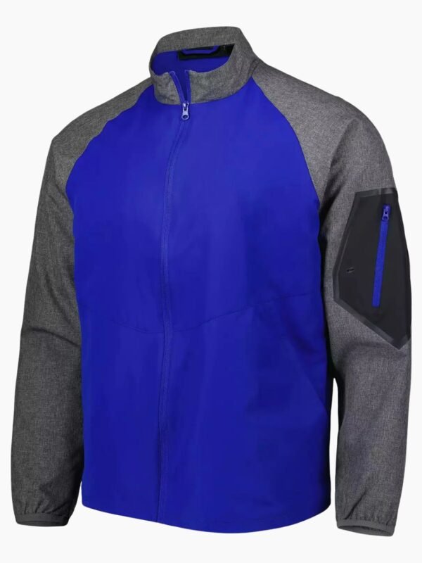 Gray New York Giants Full Zip Windbreaker Jacket