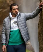 Gray Plain Puffer Jacket