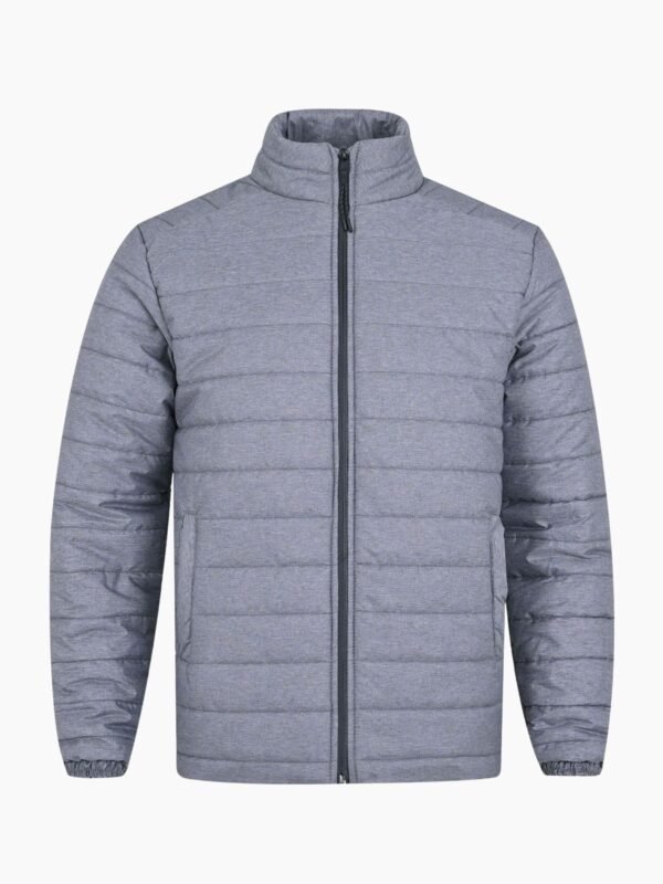 Gray Plain Puffer Jacket