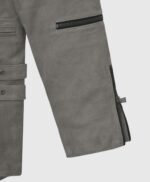 Gray Suede Leather Jacket