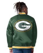Green Bay Packers Closer Green Satin Jacket