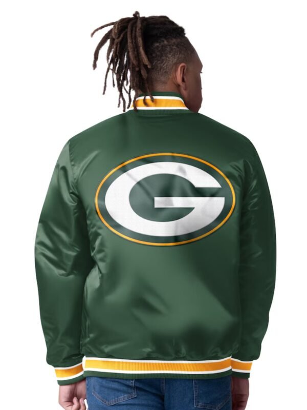 Green Bay Packers Closer Green Satin Jacket