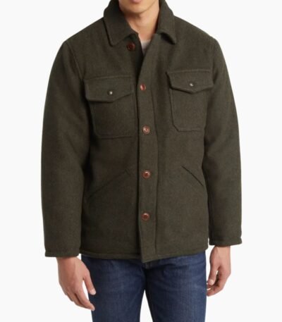 Green Wool Blend Jacket